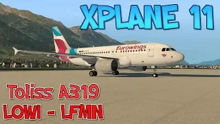Xplane 11 - Toliss A319 - Innsbruck (LOWI) - Nice CÔTE D'AZUR (LFMN) FULL FLIGHT