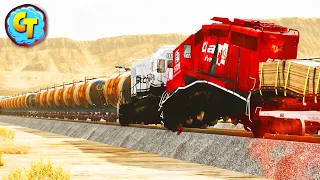 Train Accidents 🚆 You have never seen - BeamNG.Drive