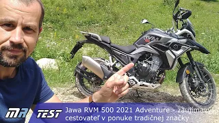 Jawa RVM 500 2021 - Adventure - zaujímavý cestovateľ v ponuke tradičnej značky - motoride.sk