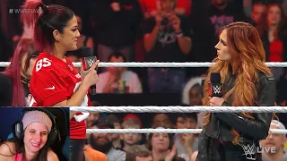 WWE Raw Becky Lynch challenges Bayley to STEEL CAGE January 16, 2023