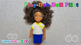 Play Doh Doll Pilot | Kid's Crafts and Activities | Happykids DIY