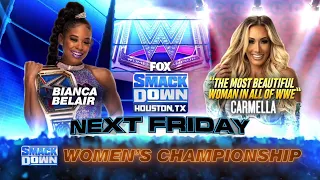Bianca Belair vs Carmella (Smack Down Women's Championship - Full Match Part 1/2)