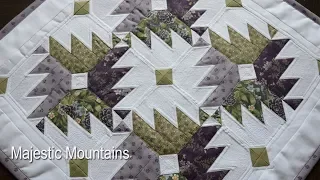 Majestic Mountains Patchwork tutorial