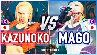 SF6 🔥 Kazunoko (Cammy) vs Mago (Cammy) 🔥 Street Fighter 6