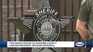 Two names added to Cheshire County Law Enforcement Officers Memorial