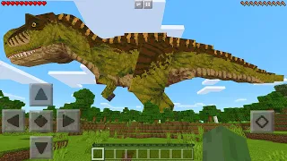 I Found DINOSAURS in Minecraft Pocket Edition... again.