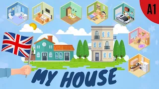 Rooms of the House/Home English vocabulary ESL