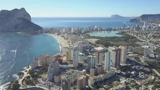 Calpe on the Costa Blanca in Spain 2023 by Mavic Pro from DJI.