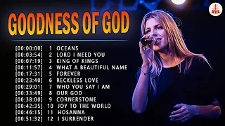 GOODNESS OF GOD 🙏Top 20 Hillsong Praise And Worship Songs Non-stop Worship Music Playlist 2024