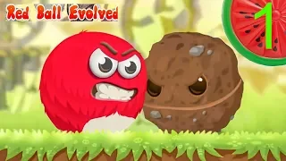 КРАСНЫЙ ШАРИК СПАСАЕТ ДЕРЕВНЮ #1. Начало. Игра Мультик Red Ball Evolved