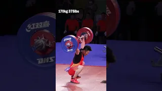 170kg Snatch Warm Up🆙 Shi Zhiyong 🇨🇳 (World Record!! 73kg)