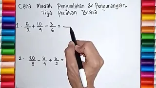 Belajar Matematika Kelas 4 SD | Penjumlahan dan Pengurangan Pecahan Biasa