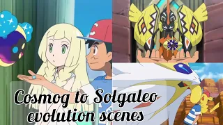 Cosmog to Solgaleo evolution scenes|😊😌 Pokemon Sun and Moon|