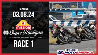 Mission Super Hooligan Race 1 at Daytona 2024 - FULL RACE | MotoAmerica
