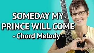 SOMEDAY MY PRINCE WILL COME Guitar Lesson - Chord Melody Jazz Guitar Tutorial