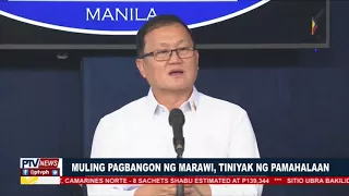 Muling pagbangon ng Marawi, tiniyak ng pamahalaan