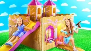 Moi Et Candy Construisons Une Petite Maison En Carton ! Une Surprise Pour Ma Petite Sœur !