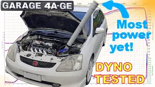 Intake pipe dyno testing - K24 honda  Pt5