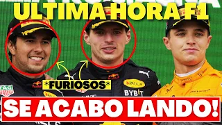 los INSULTOS que SERGIO PEREZ y MAX VERSTAPPEN NO ESPERABAN de LANDO NORRIS por ESTO...!