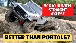 Axial SCX10 III modded with Axial Straight Axle Kit - How does it perform?