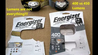 Energizer LED Head Torch Comparison & Review HDE321  Vs  HDD323