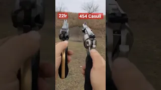 My WEAKEST handgun vs my most POWERFUL handgun! 22lr vs 454 Casull!