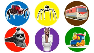 Spin Wheel Choo Choo Charles, House Head, Kereta Titipo, Kereta Hantu, Skibidi Toilet, Kereta Bob