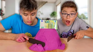 Cut the flour challenge!! (Kinetic Sand Édition) Coupe le sable et gagne 100€ !