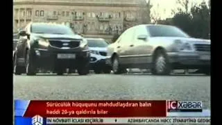 Sürücülük hüququnu məhdudlaşdıran balın həddi 20-yə qaldırıla bilər