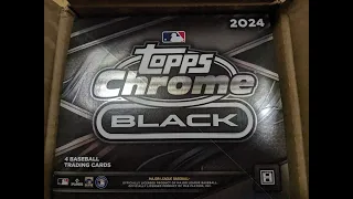 ONE MONSTER HIT!  An Entire Case Of 2024 Topps Chrome Black! NEW!