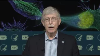 Dr. Francis Collins chats with Astronaut Kate Rubins on the International Space Station