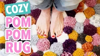 DIY Cozy Pom Pom Rug - HGTV Handmade