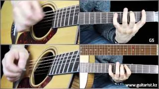 Би-2 - Полковник (Полный разбор) (Уроки игры на гитаре Guitarist.kz)