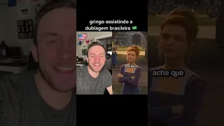 gringo reagindo a pérolas da dublagem brasileira