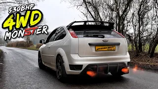 4WD MONSTER! BIG TURBO *4WD SWAPPED* 530BHP FORD FOCUS ST