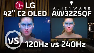 Alienware AW3225QF vs LG C2 42" OLED!