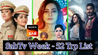 SabTv Week - 52 Main Trp List | 2023 | Maddam Sir Trp | Ali Baba Trp | Wagle Ki Duniya Trp | TMKOC