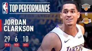 Jordan Clarkson's 29 Pts and 10 Dimes Leads Lakers Past Knicks | January 21, 2018