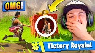 HIDING in a SUPPLY DROP to WIN Fortnite: Battle Royale!