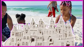 Building a Sand Castle for Kids at the Beach