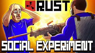 RUST Social Experiment - I gave my M249 to a random noob