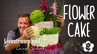 Delicious Flower Cake by Carel Schenk (Floral Design Demo!)