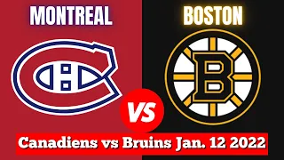 Montreal Canadiens vs Boston Bruins | Live NHL Play by Play & Chat