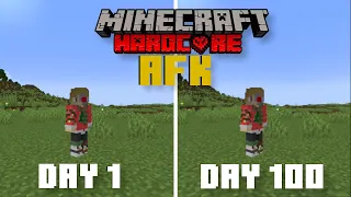 I spent 100 Days in Minecraft AFK