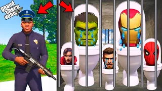 Franklin JOIN The POLICE & ARREST SHINCHAN PINCHAN & AVENGERS In GTA 5 | GTA 5 AVENGERS