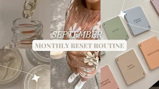 SEPTEMBER MONTHLY RESET ROUTINE: monthly budget, clean with me, planning, organizing my apartment