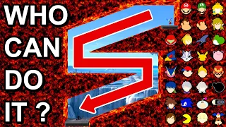 Who Can Make It? Jump Down The TWO Slopes ? - Super Smash Bros. Ultimate