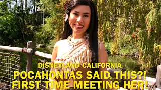 Pocahontas Said THIS?! First time Meeting Her at Disneyland! 2024 #disney