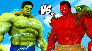 BIG HULK VS RED HULK - THE INCREDIBLE HULK VS RED HELL HULK