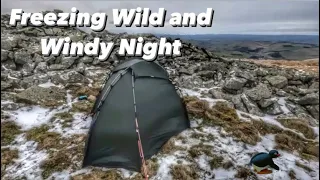 FREEZING COLD AND STRONG WIND WILDCAMP (AGAIN)